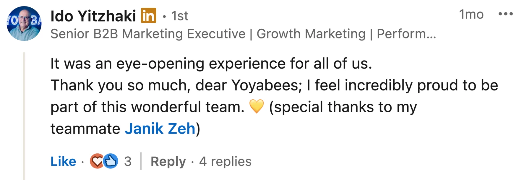 Participant feedback screenshot 3 from a AI hackathon