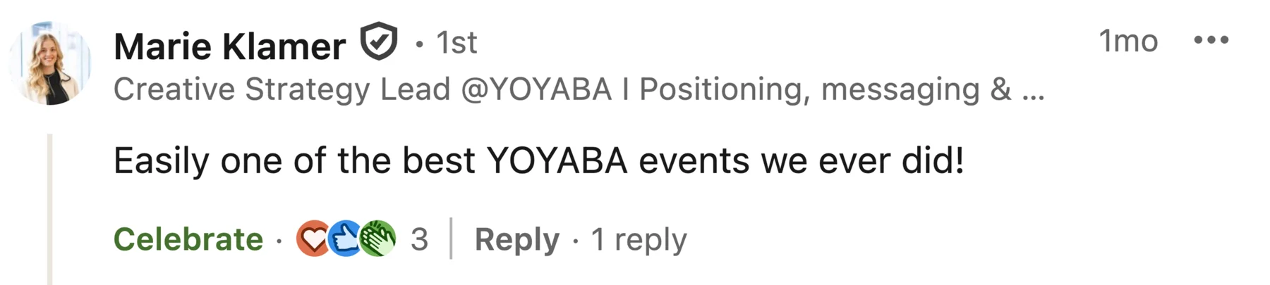 Participant feedback screenshot 6 from a AI hackathon